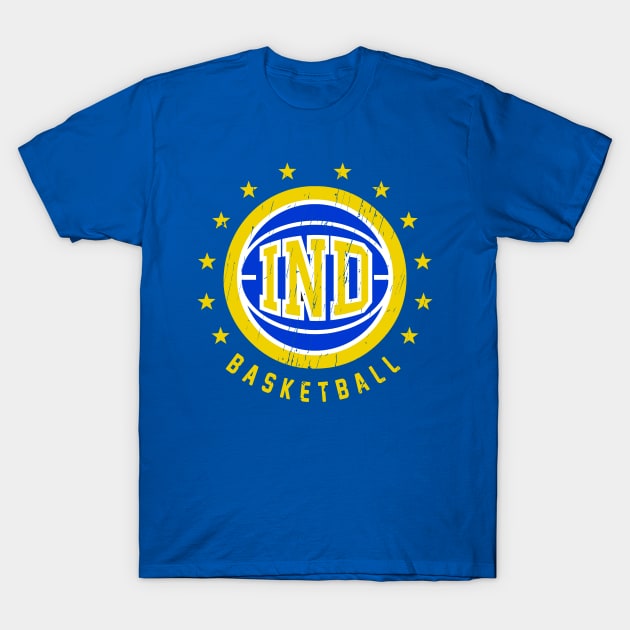 IND Basketball Vintage Distressed T-Shirt by funandgames